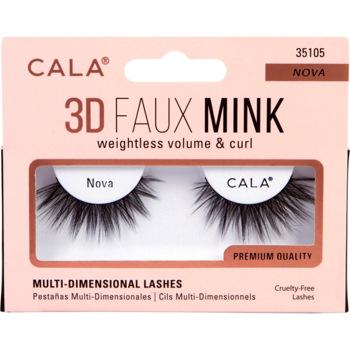Cala Lashes 3D Faux Mink Faux Cils Nova 1 Pairee