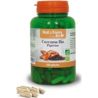 Nat&Form Curcuma pipérine bio 200 Gélules