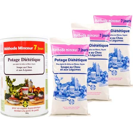 Annedelona 84 Soupes Au Chou Minceur Brûle Graisses 3x300g