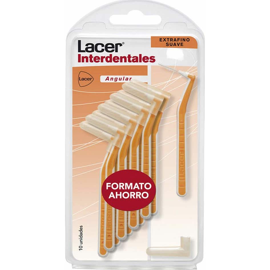 Lacer™ Brossettes interdentaires Angulaires Ultra Fines Souples 10 u.