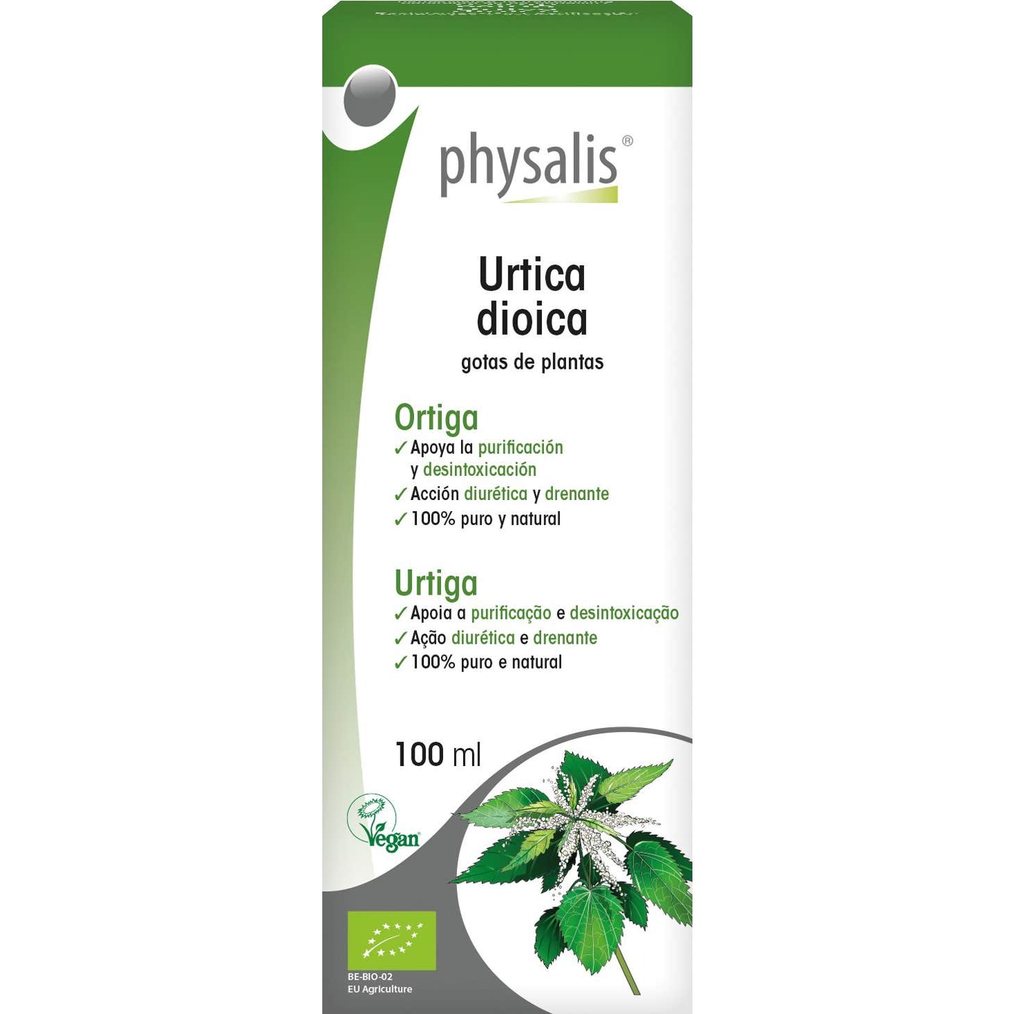 Physalis Urtiga Dioica Extrait Hydroalcoolique Bio 100ml