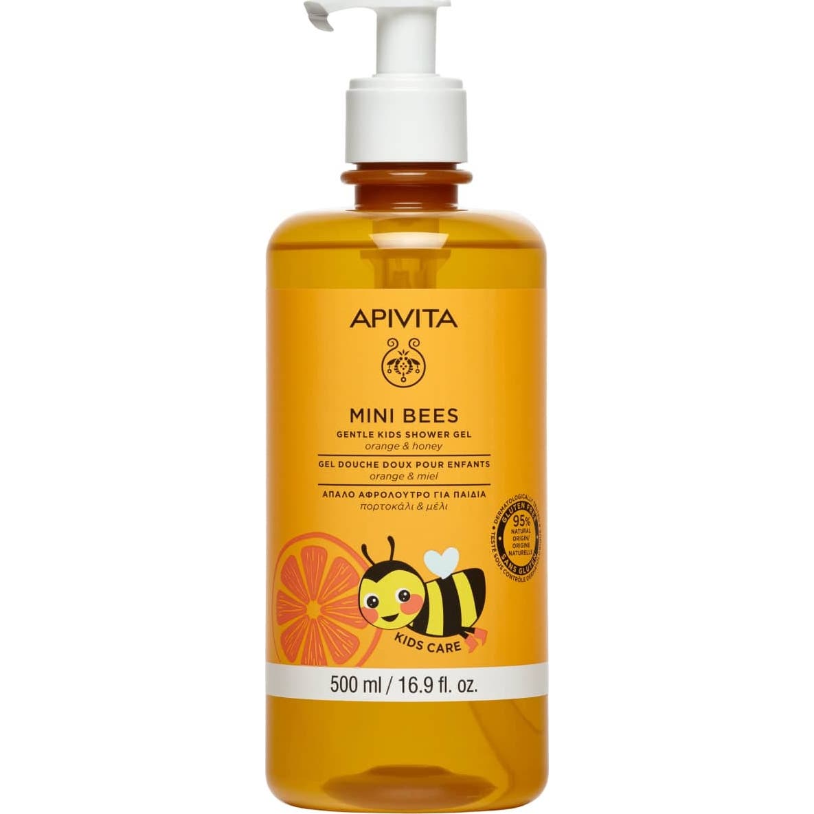 Apivita Mini Bees Gel Douche Orange et Miel 500 ml