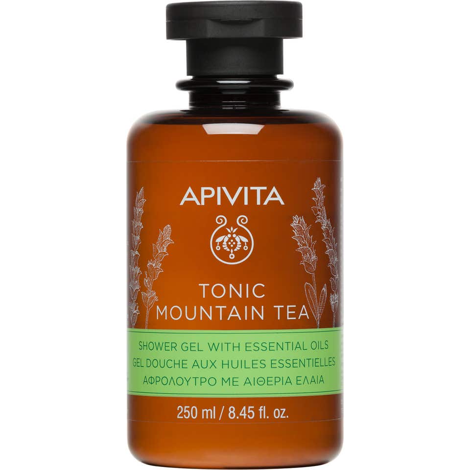 Gel Douche aux Huiles Essentielles 250ml Tonic Mountain Tea Apivita