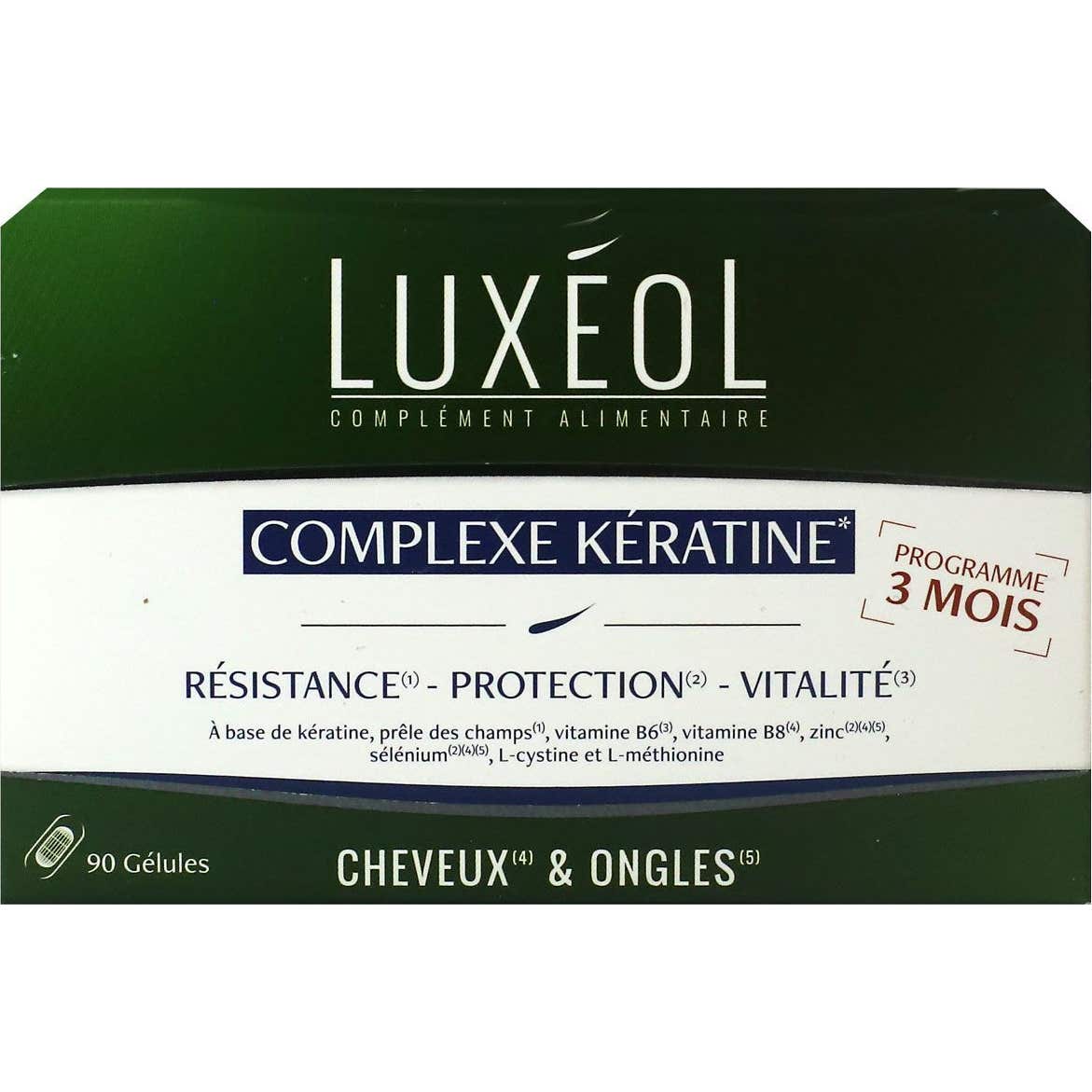 Luxéol Complexe Kératine 90 Gélules