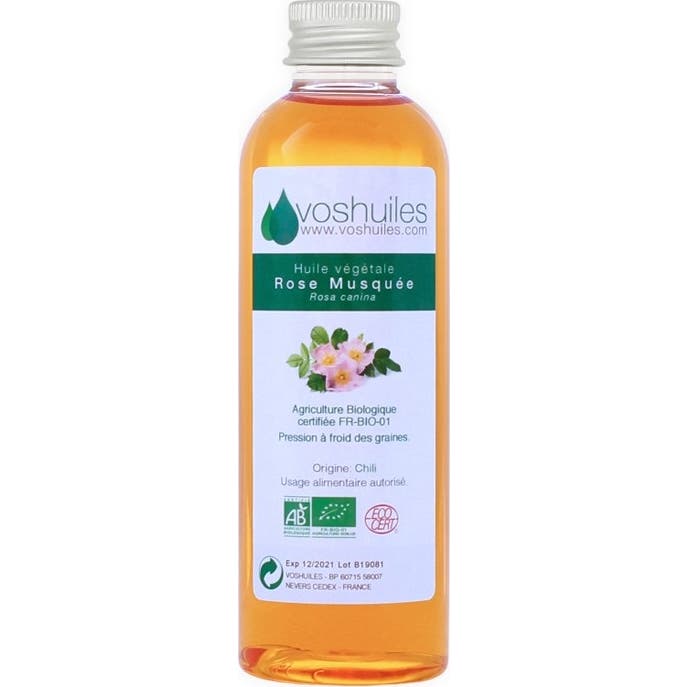 Voshuiles Huile Végétale Bio De Rose Musquée 250ml
