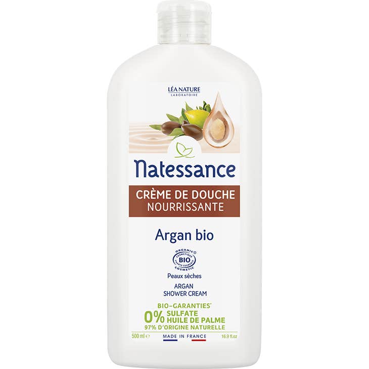 Natessance Crème de Douche Nourrissante Argan Bio 500ml