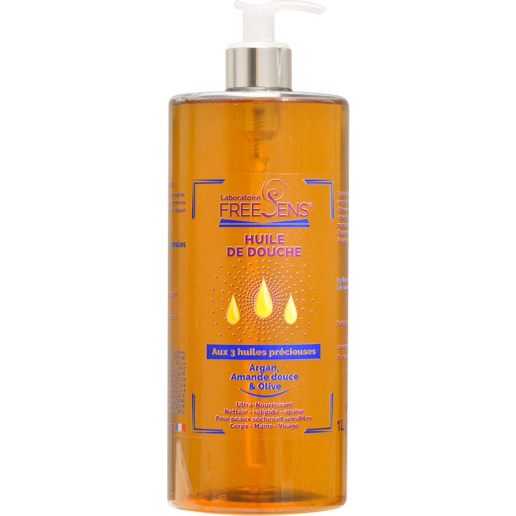 Freesens Huile de Douche aux 3 Huiles Précieuses 1l