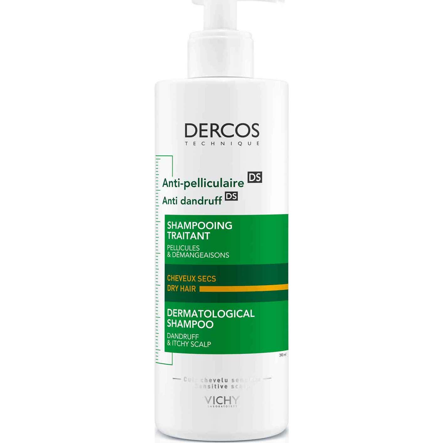 Vichy Dercos Anti-Pelliculaire Shampooing Traitant Cheveux Secs 400ml