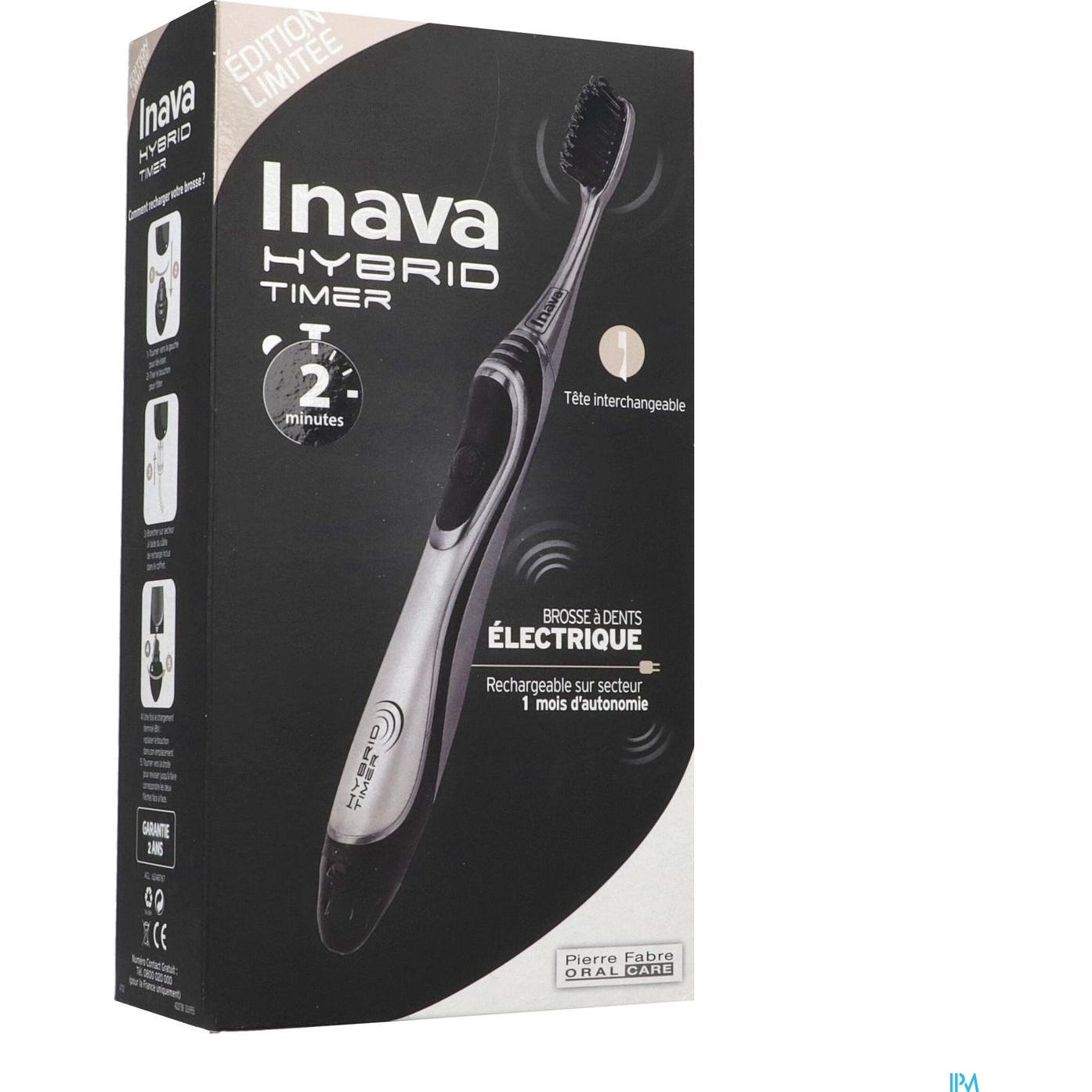 Inava Hybrid Timer 2 Minutes Brosse À Dents Électrique