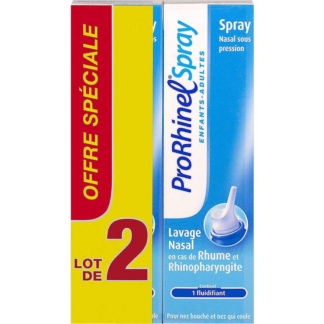 Prorhinel Spray Nasal Enfant Adulte 2x100mL