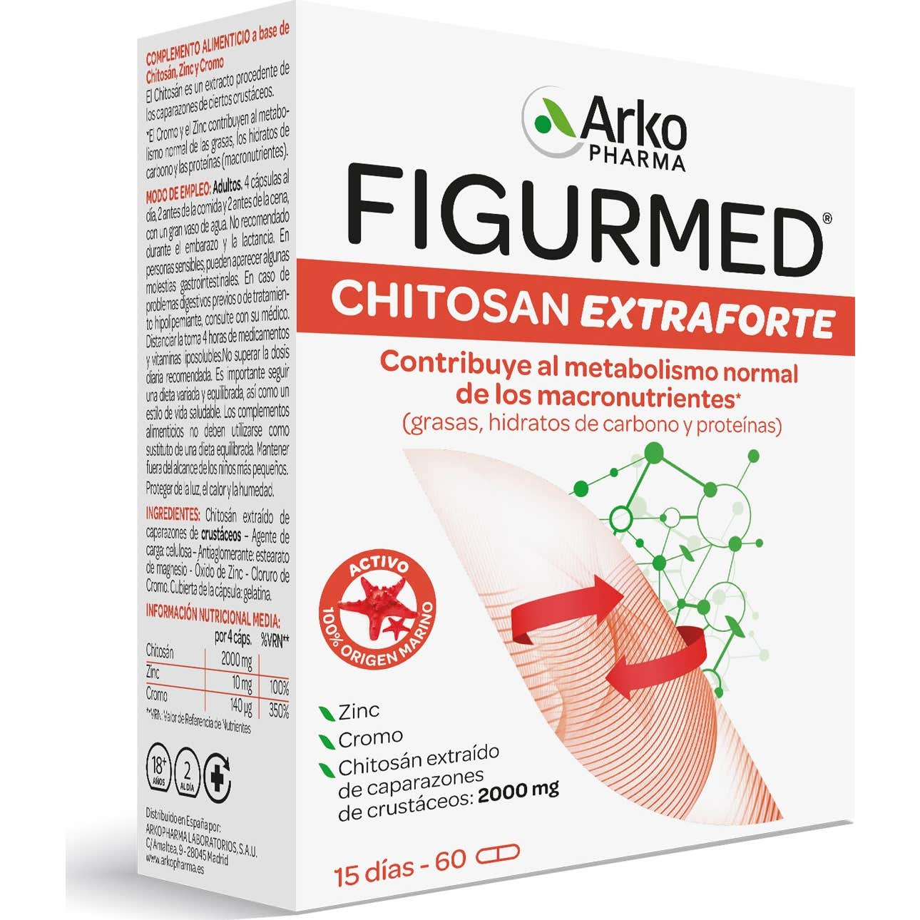 Arkodiet Figurmed Chitosan Extra Forte 60 Capsules