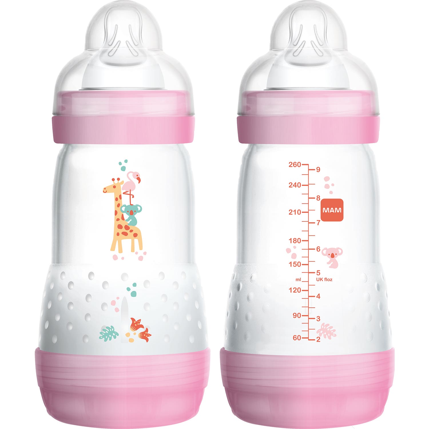 Biberon MAM Pack 260ml Rose