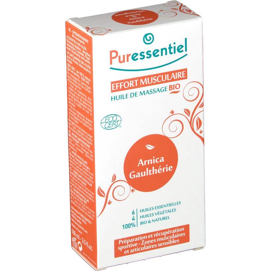 Puressentiel Effort Musculaire Huile de Massage Bio 100ml
