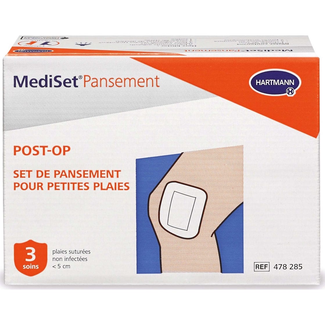 Mediset Pansement PostOp Moyenne Plaies 3uts