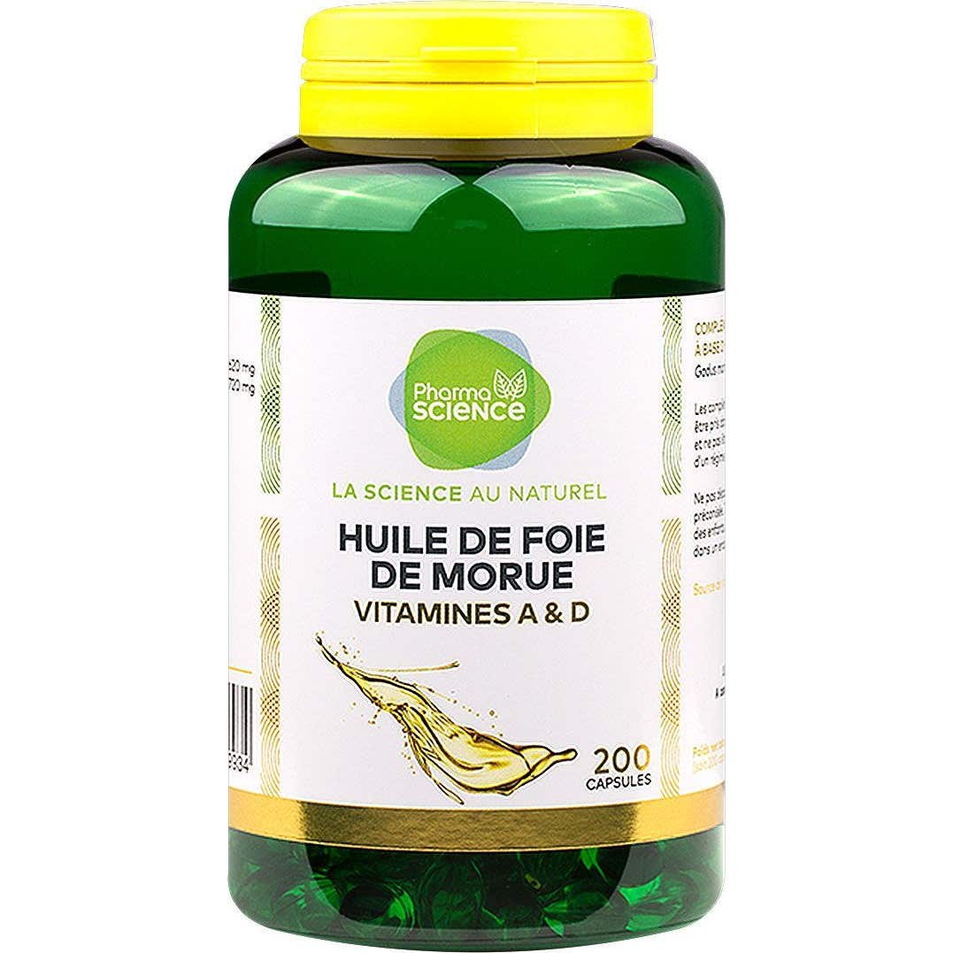 Pharmascience Huile De Foie De Morue 200 Capsules