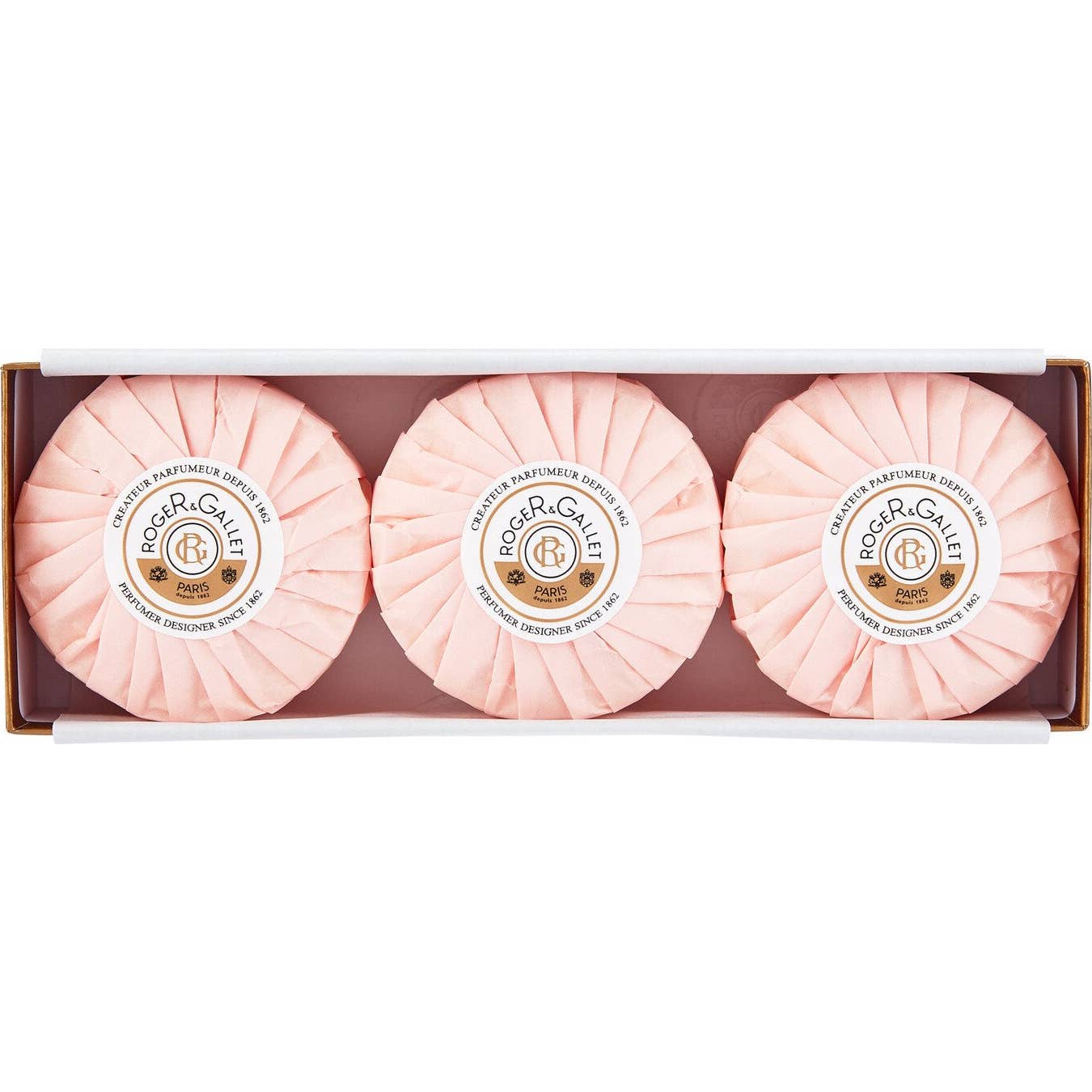 Roger&ampGallet Savon à la rose 3x100g