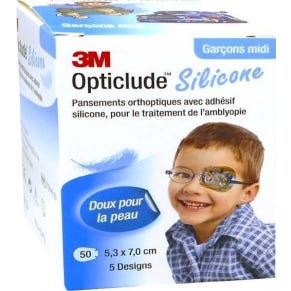 3M Opticlude Design Boy Mid 5,3Cmx7Cm 50uts