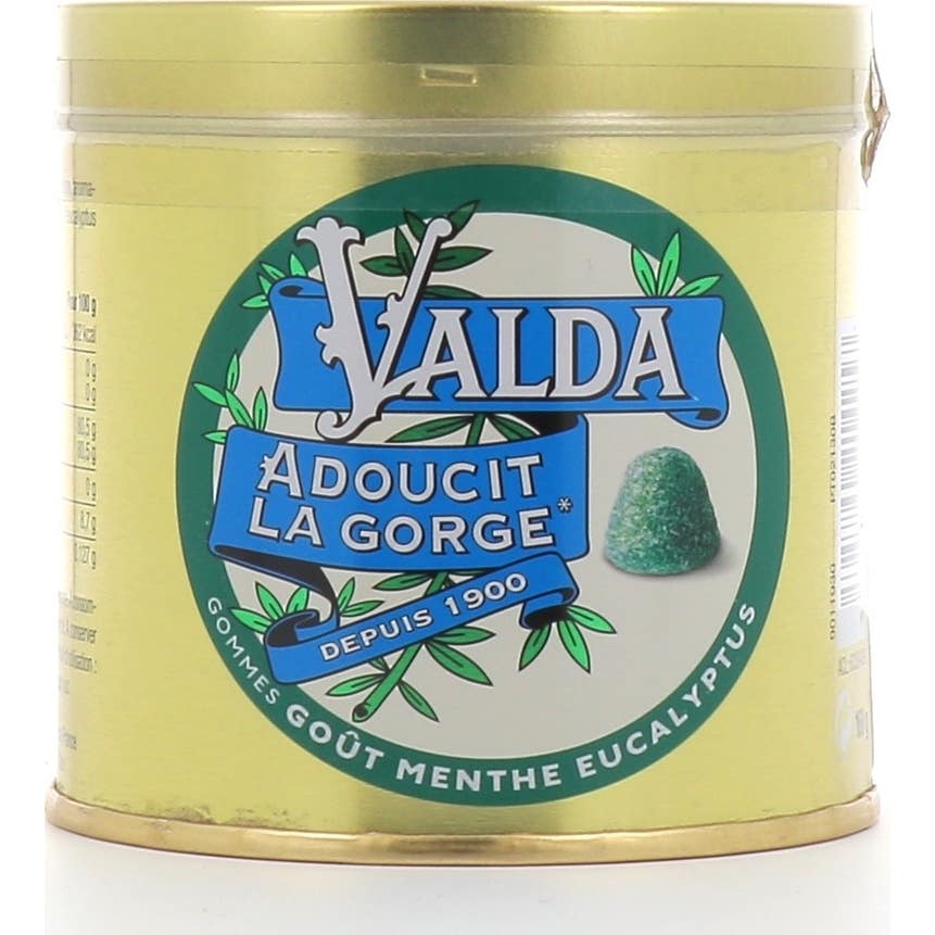 Valda Gommes Goût Menthe Eucalyptus 160g