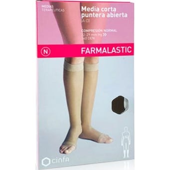 Cinfa Comp Normal Farmalastic Orteil ouvert Noir T- Eg