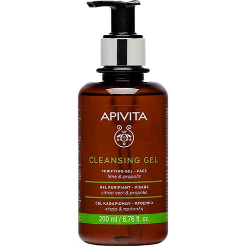 Apivita Gel Nettoyant Pour Peau Grasse 200Ml