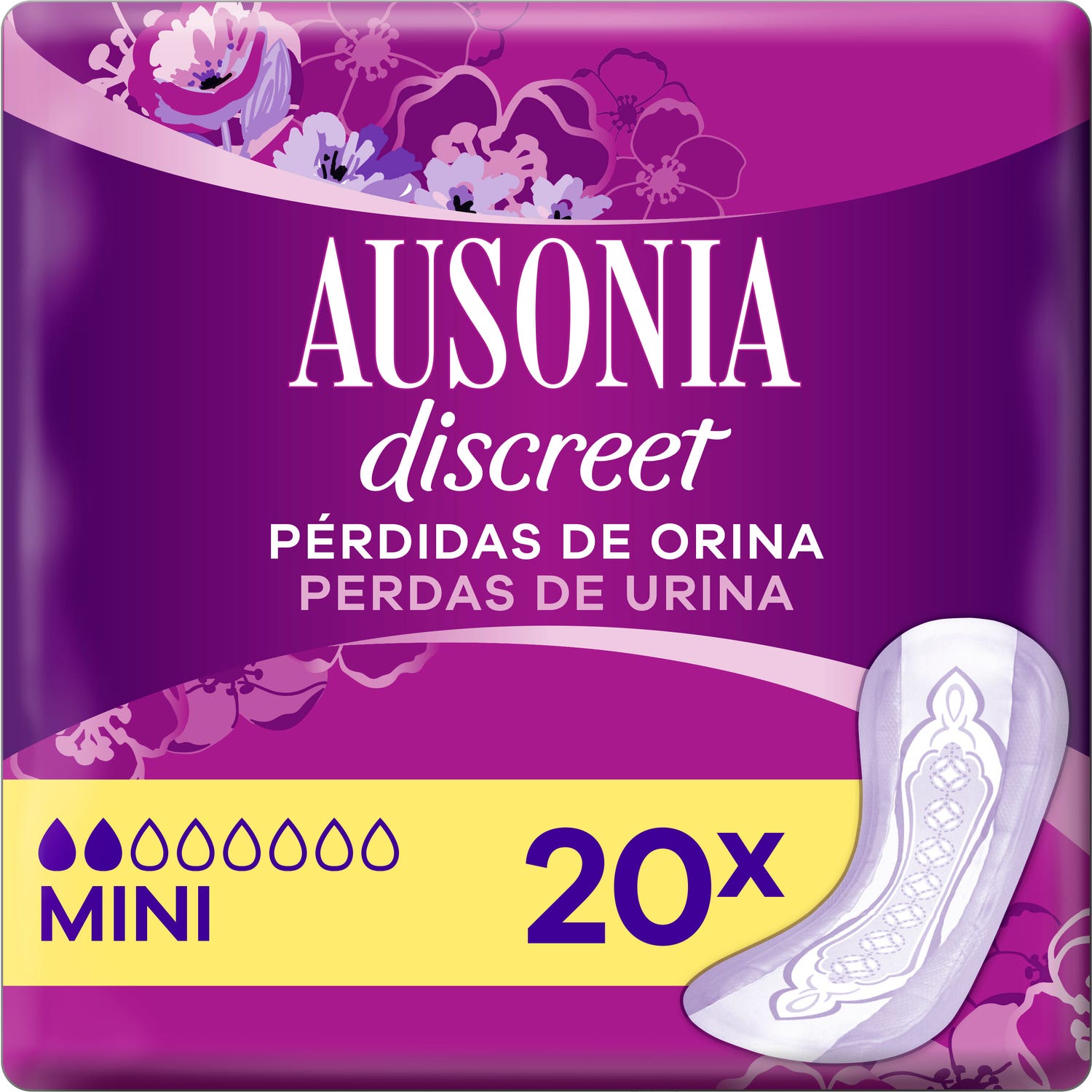 Ausonia Discreet Mini 20uds Discreet 20uds