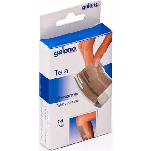 Galeno Pansements Adhésifs Tissu Peau 4 Tailles 14uts