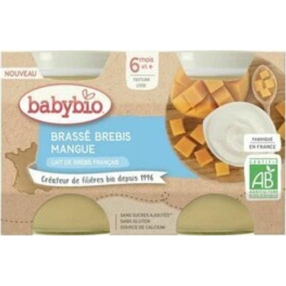 BabyBio Brasse Brebris Mangue 2x130g