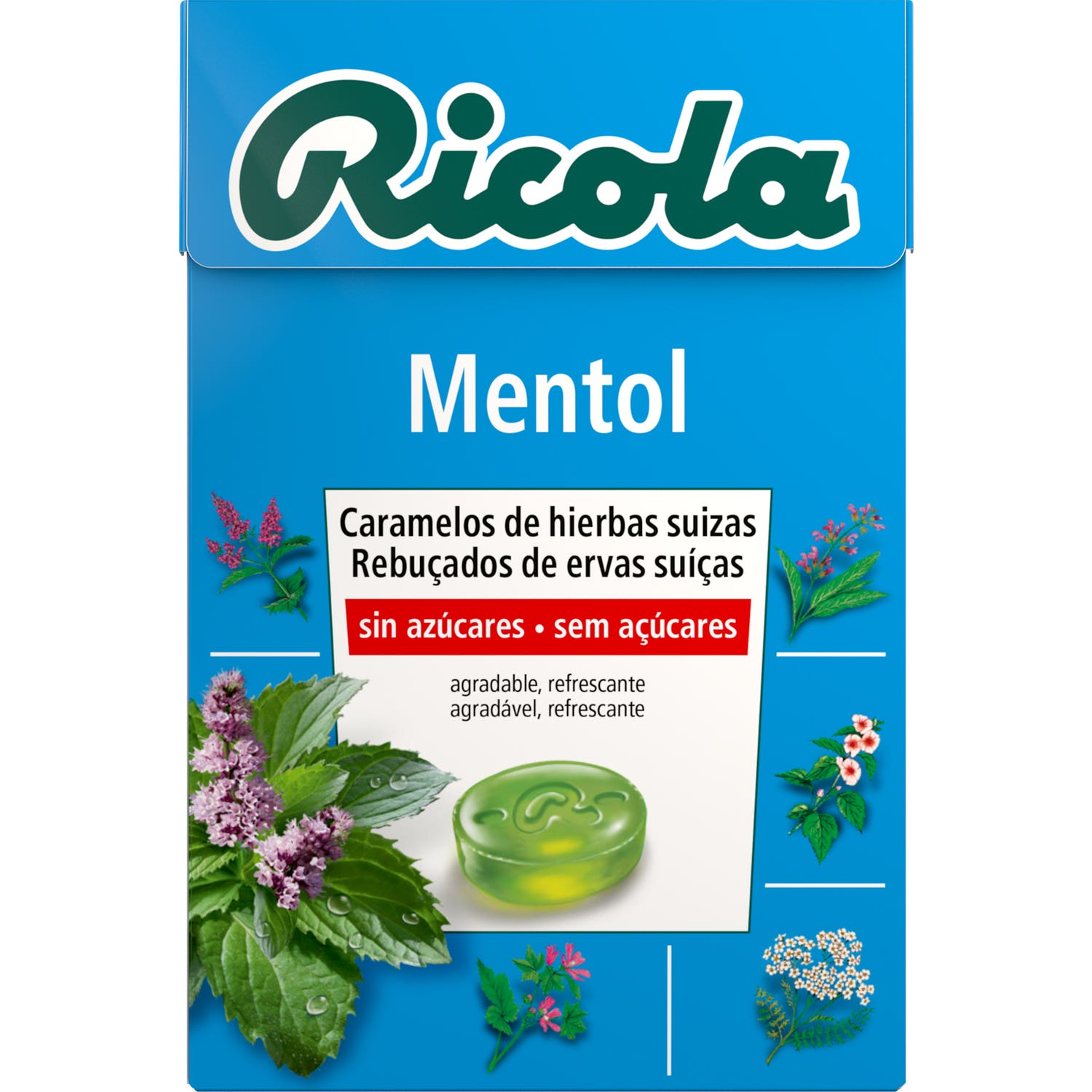 Ricola bonbons sans sucre sans menthol 50g