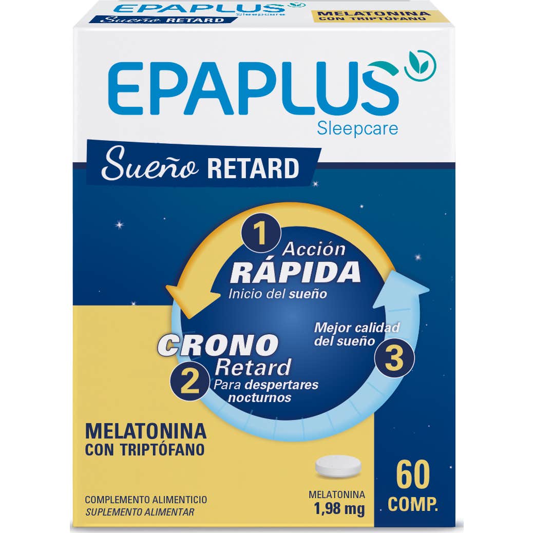 Epaplus Melatonin Forte + 1,98mg et Tryptophan 60caps