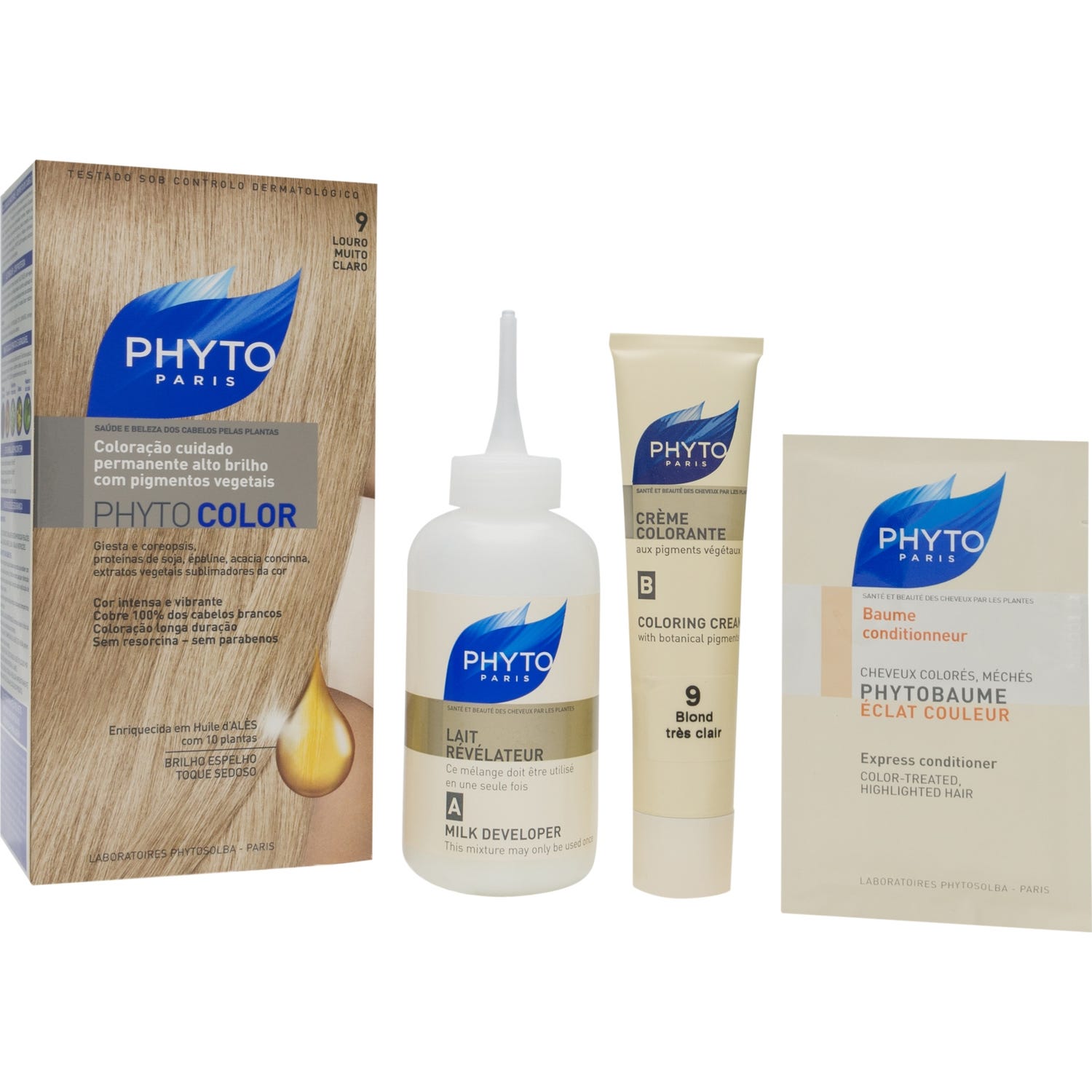 Phyto Phytocolor Couleur Soin 9 Blond Très Clair 1 kit