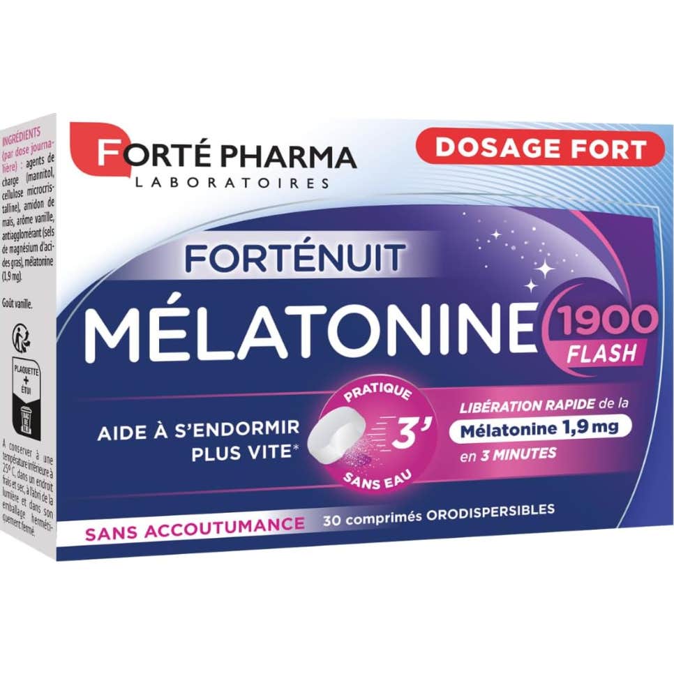 Forté Pharma Forténuit Mélatonine Flash 1900 30 Comprimés