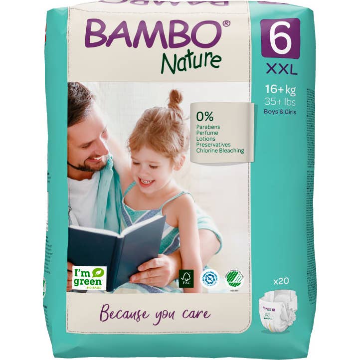 Couche Bambo Nature Taille 6 XXL 20 pièces