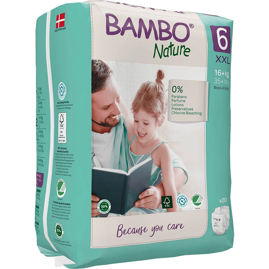 Couche Bambo Nature Taille 6 XXL 20 pièces