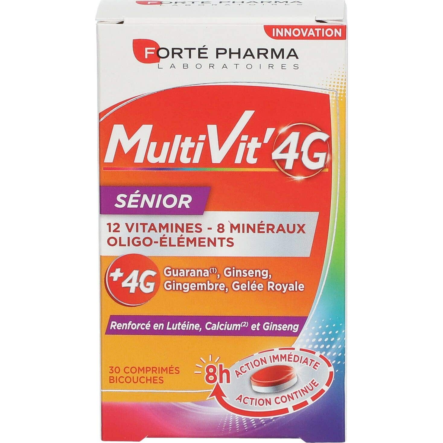 Forté Pharma MultiVit'4G Sénior 30 Comprimés
