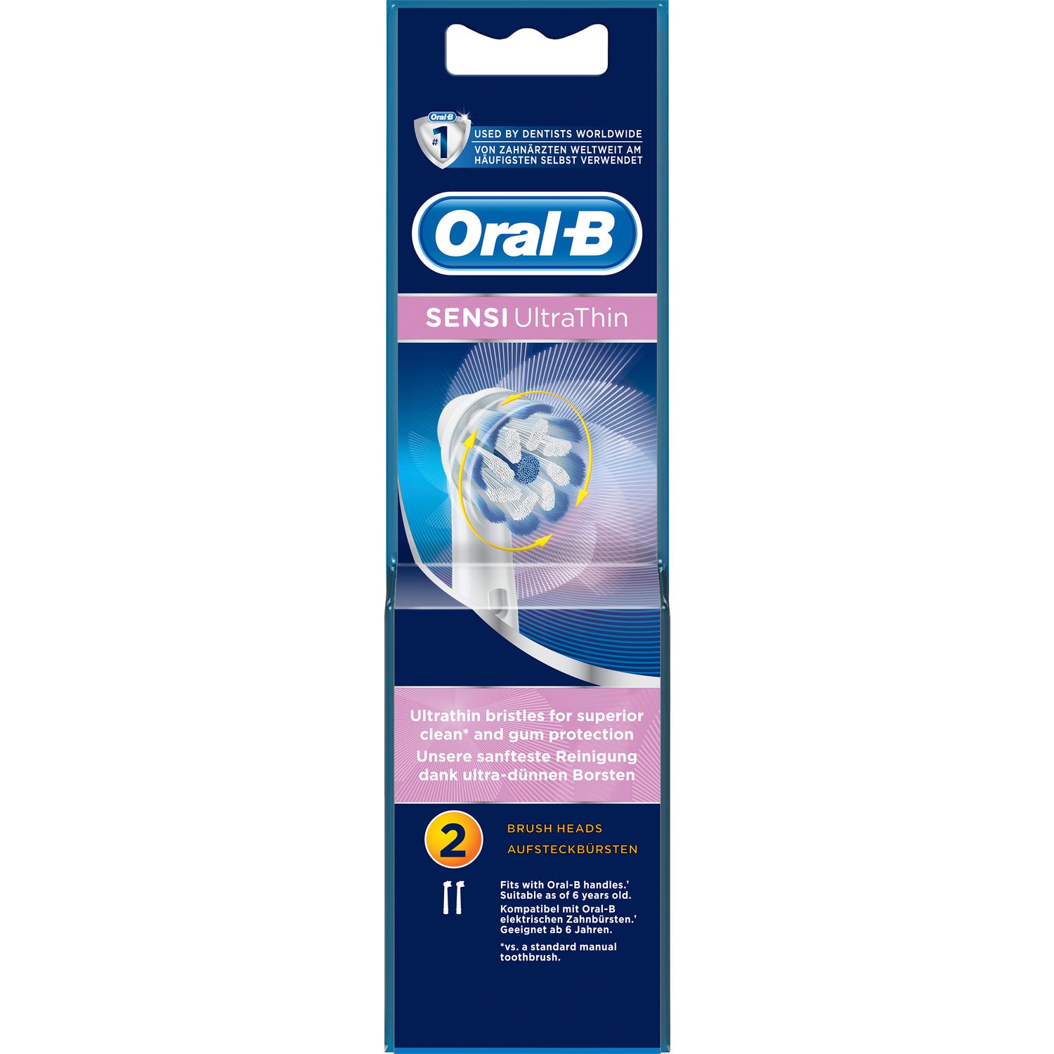 Oral-B tête de brosse électrique EB60 Sensi Ultrathin 2 unités