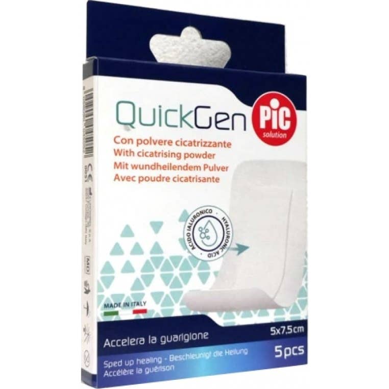 Pic Solution QuickGen Pansement Cicatrisant 5x7,5cm 5uts