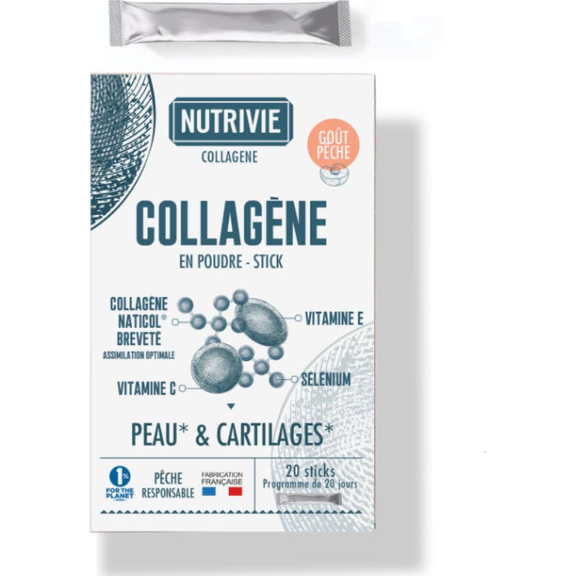 Nutrivie Collagène Marin Naticol Type I 20 Sticks