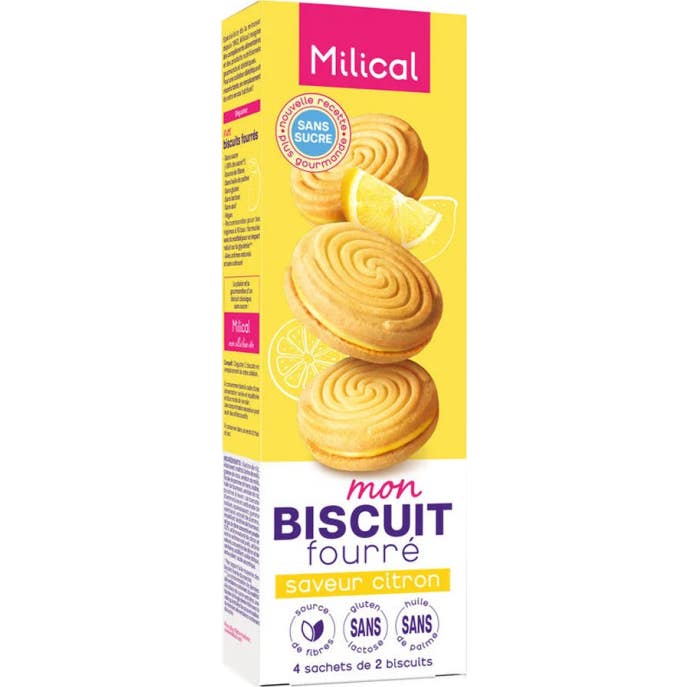 Milical Biscuits Fourré Citron 4x2ut