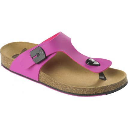 Scholl Spikey Ss 5 Tong Bioprint Fuchsia Noir Taille 37 1 Paire
