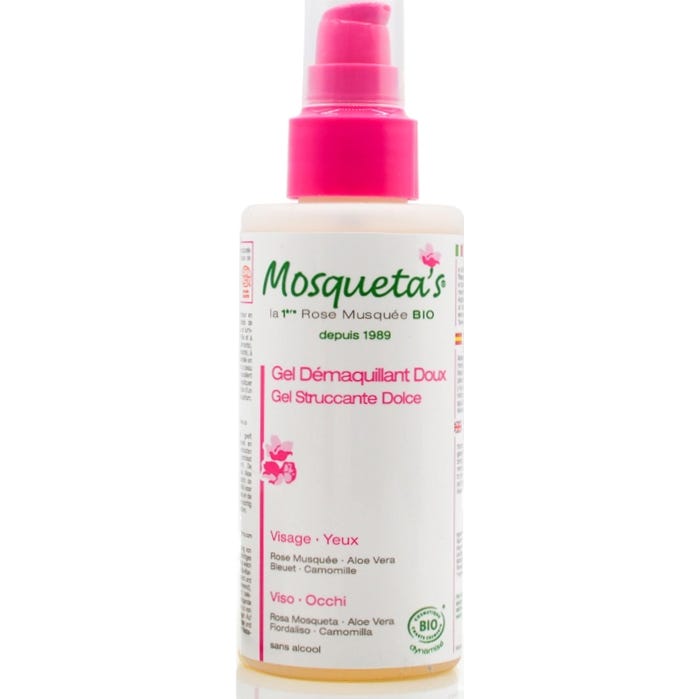 Mosqueta's Gel Nettoyant Visage et Yeux Rose Musquée Bio 150 ml
