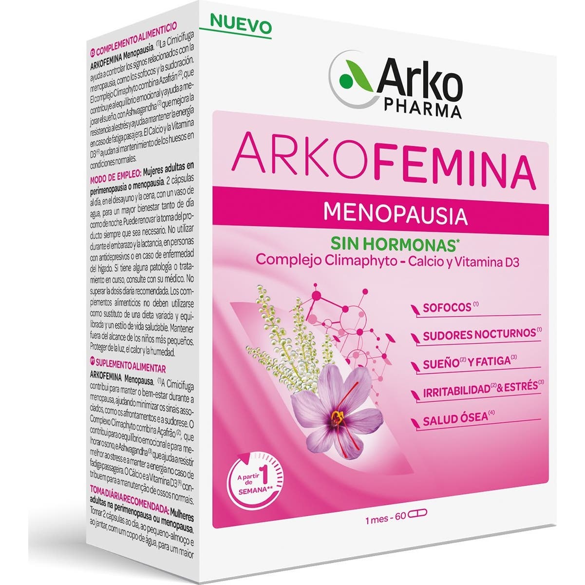 Arkopharma Arkofemina Confort Ménopause 60 Gélules