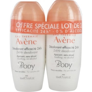 Avène Duo Déodorants 24h Roll on Body 2x50ml
