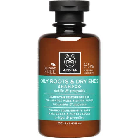 Shampooing capillaire Apivita Racines grasses et pointes sèches 250 ml