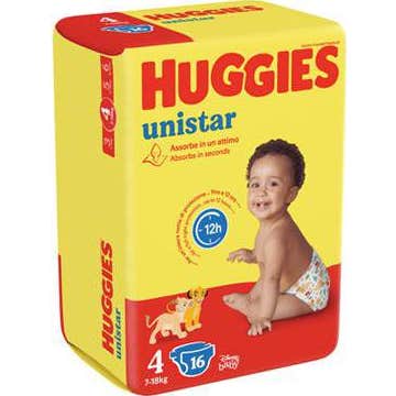 Huggies Unistar Maxi Couches Taille 4 7-15kg 16uts