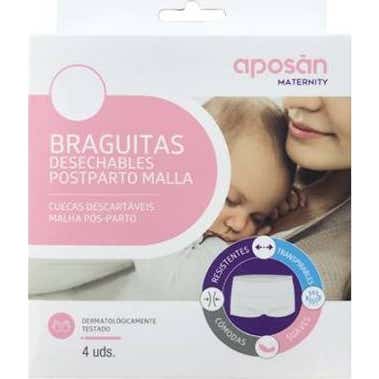 Aposán Culotte Jetable Post-partum Taille L 4uts