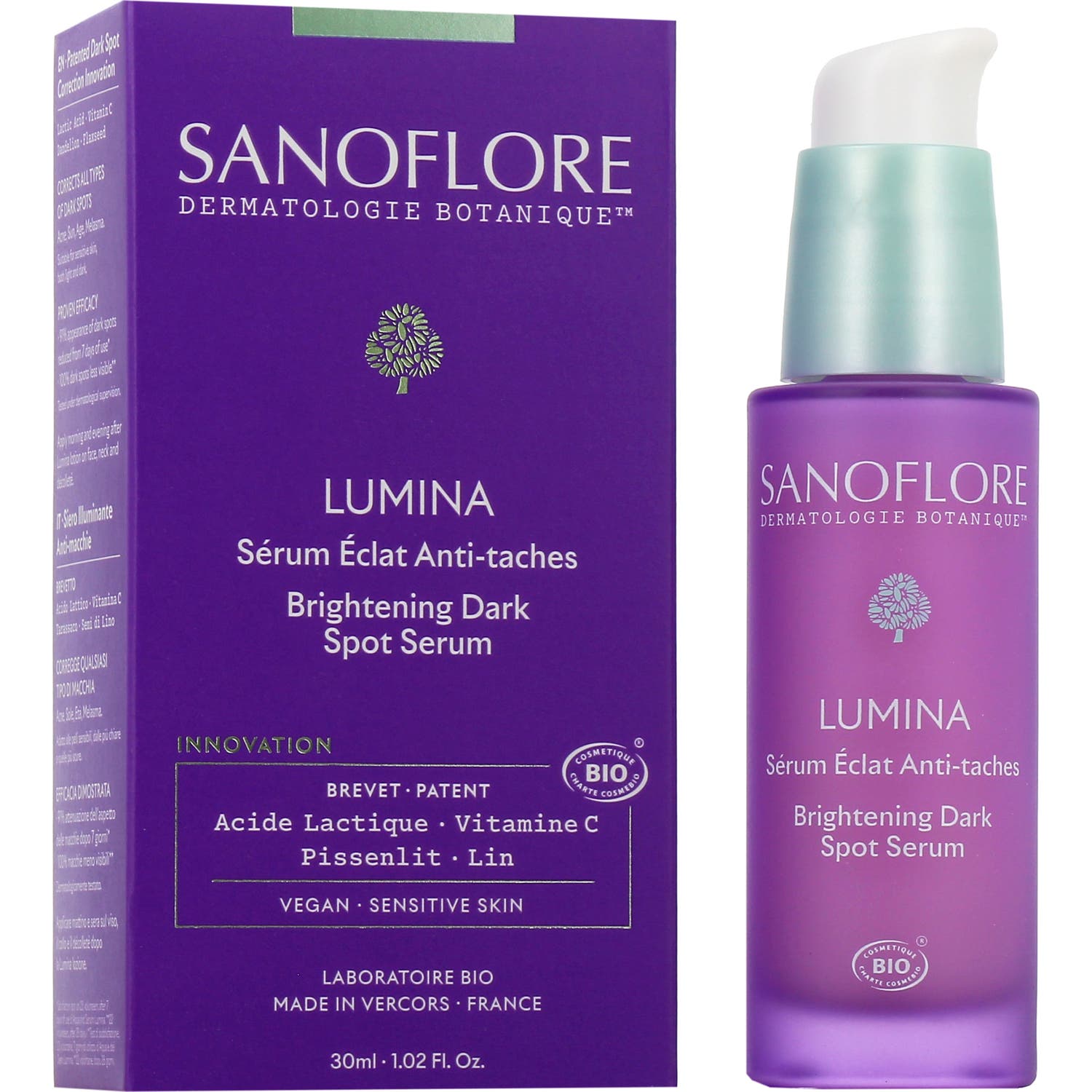 Blanches Sanoflore Lumina Sérum Eclat Anti-Tâches 30 Ml 30Ml