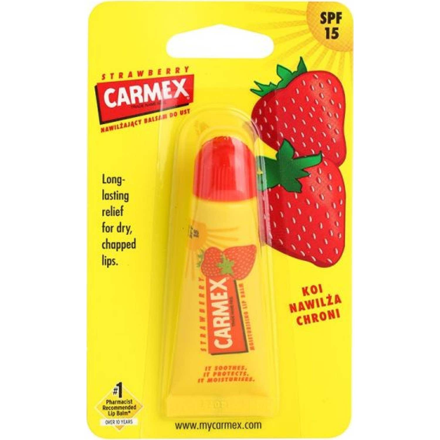 Carmex Baume Hydratant À Lèvres Fraise SPF15 10g