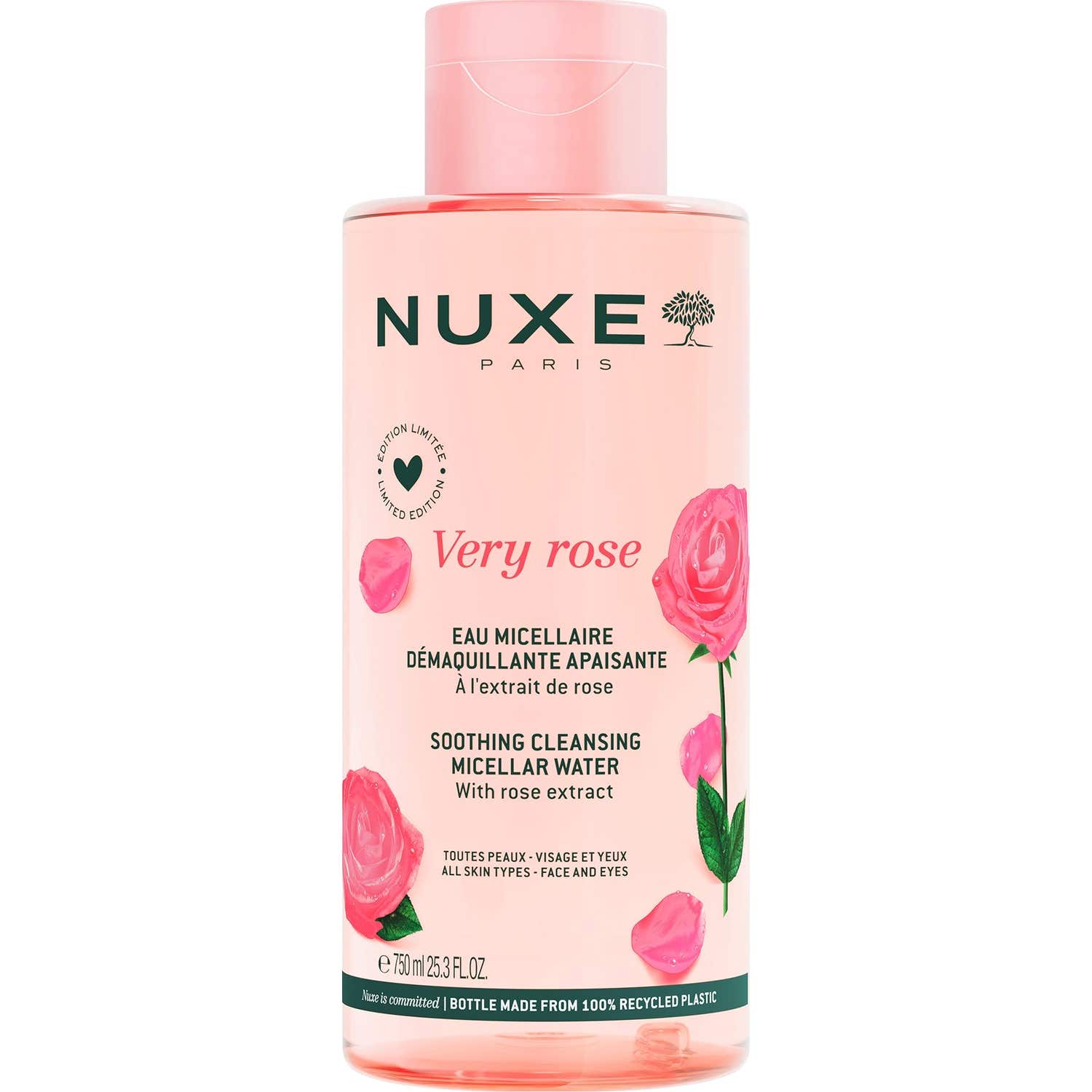 Nuxe Very Rose Eau Micellaire Démaquillante Apaisante 750ml