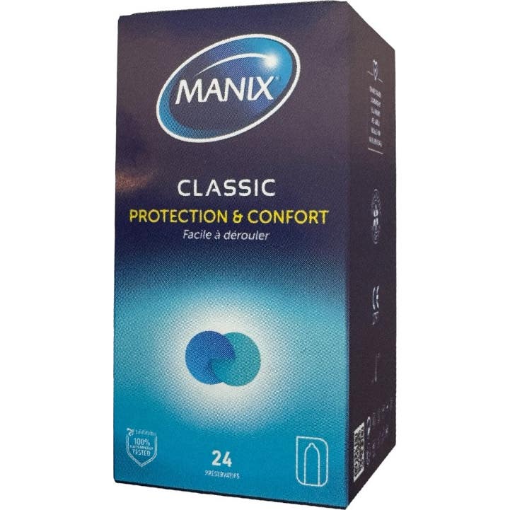 Manix Classic Protection Et Confort 24 Préservatifs