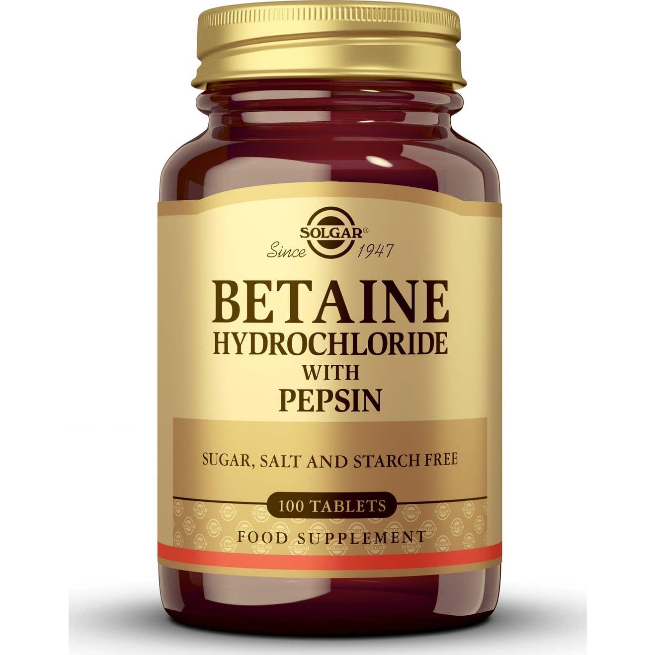 Solgar Betaine Betaine Clorhidrat Hci Pepsin